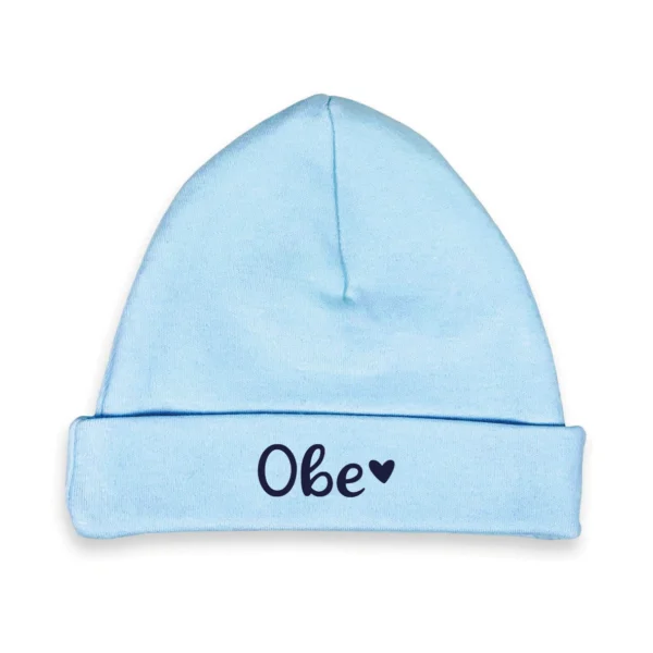 Babymutsje Blauw - Naam